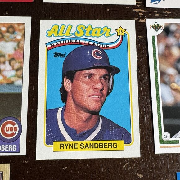 Ryne Sandberg 12 Card Lot With Topps Baseball Leaf Panini Post Score Upper Deck - Picture 8 of 13